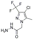 (4-CHLORO-5-METHYL-3-TRIFLUOROMETHYL-PYRAZOL-1-YL)-ACETIC ACID HYDRAZIDE Struktur