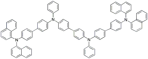 N,N'-BIS(PHENYL)-N,N'-BIS(4'-(N,N-BIS(NAPHTH-1-YL)AMINO)BIPHENYL-4-YL)BENZIDINE Struktur