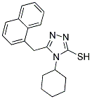 4-CYCLOHEXYL-5-NAPHTHALEN-1-YLMETHYL-4H-[1,2,4]TRIAZOLE-3-THIOL Struktur