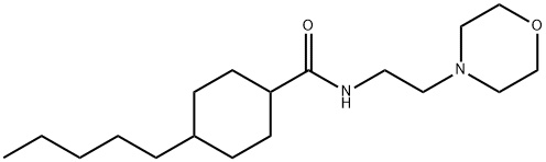 N-(2-MORPHOLINOETHYL)-4-PENTYLCYCLOHEXANECARBOXAMIDE Struktur