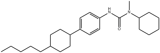 N-CYCLOHEXYL-N-METHYL-N'-[4-(4-PENTYLCYCLOHEXYL)PHENYL]UREA Struktur