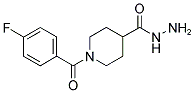 1-(4-FLUORO-BENZOYL)-PIPERIDINE-4-CARBOXYLIC ACID HYDRAZIDE Struktur