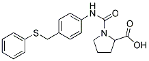 1-((4-[(PHENYLSULFANYL)METHYL]ANILINO)CARBONYL)-2-PYRROLIDINECARBOXYLIC ACID Struktur