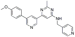 6-[5-(4-METHOXYPHENYL)PYRIDIN-3-YL]-2-METHYL-N-(PYRIDIN-4-YLMETHYL)PYRIMIDIN-4-AMINE Struktur