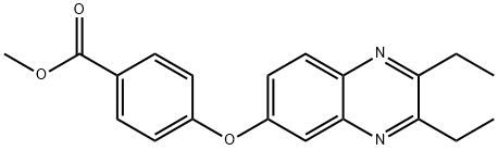 METHYL 4-[(2,3-DIETHYL-6-QUINOXALINYL)OXY]BENZENECARBOXYLATE Struktur