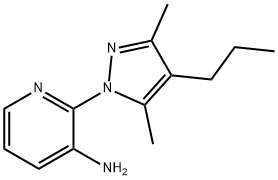 2-(3,5-DIMETHYL-4-PROPYL-1H-PYRAZOL-1-YL)-3-PYRIDINAMINE Struktur