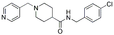 N-(4-CHLOROBENZYL)-1-(4-PYRIDINYLMETHYL)PIPERIDINE-4-CARBOXAMIDE Struktur