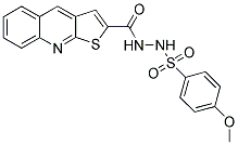 4-METHOXY-N'-(THIENO[2,3-B]QUINOLIN-2-YLCARBONYL)BENZENESULFONOHYDRAZIDE Struktur