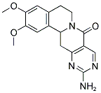 11-AMINO-2,3-DIMETHOXY-5,6,13,13A-TETRAHYDRO-8H-PYRIMIDO[4',5':4,5]PYRIDO[2,1-A]ISOQUINOLIN-8-ONE Struktur