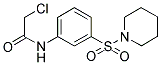 2-CHLORO-N-[3-(PIPERIDINE-1-SULFONYL)-PHENYL]-ACETAMIDE Struktur