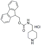 (FMOC-4-AMINOMETHYL)-PIPERIDINE HYDROCHLORIDE Struktur