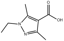 1-ETHYL-3,5-DIMETHYL-1H-PYRAZOLE-4-CARBOXYLIC ACID Struktur