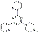 4-(4-METHYLPIPERAZIN-1-YL)-2,6-DIPYRIDIN-2-YLPYRIMIDINE Struktur