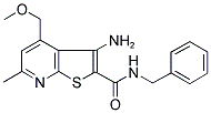 3-AMINO-N-BENZYL-4-(METHOXYMETHYL)-6-METHYLTHIENO[2,3-B]PYRIDINE-2-CARBOXAMIDE Struktur