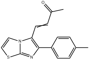 (E)-4-[6-(4-METHYLPHENYL)IMIDAZO[2,1-B][1,3]THIAZOL-5-YL]-3-BUTEN-2-ONE Struktur