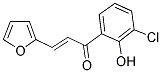 1(3-CHLORO-2-HYDROXYPHENYL)-3(2-FURYL)-PROP-2-EN-1-ONE Struktur