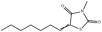 5-[(Z)HEPTYLIDENE]-3-METHYL-1,3-THIAZOLANE-2,4-DIONE Struktur