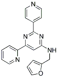 N-(2-FURYLMETHYL)-6-PYRIDIN-2-YL-2-PYRIDIN-4-YLPYRIMIDIN-4-AMINE Struktur