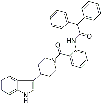 N-[2-((4-(1H-INDOL-3-YL)PIPERIDIN-1-YL)CARBONYL)PHENYL]-2,2-DIPHENYLACETAMIDE Struktur