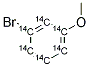 3-BROMOANISOLE, [RING-14C(U)] Struktur