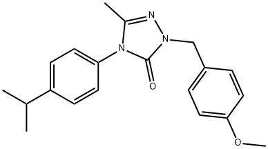 4-(4-ISOPROPYLPHENYL)-2-(4-METHOXYBENZYL)-5-METHYL-2,4-DIHYDRO-3H-1,2,4-TRIAZOL-3-ONE Struktur