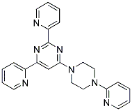 2,4-DI-PYRIDIN-2-YL-6-(4-PYRIDIN-2-YL-PIPERAZIN-1-YL)-PYRIMIDINE Struktur