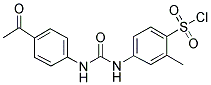 4-[3-(4-ACETYL-PHENYL)-UREIDO]-2-METHYL-BENZENE SULFONYL CHLORIDE Struktur