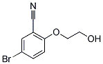 5-BROMO-2-(2-HYDROXYETHOXY)-BENZONITRILE Struktur