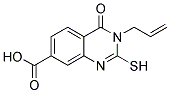 3-ALLYL-2-MERCAPTO-4-OXO-3,4-DIHYDROQUINAZOLINE-7-CARBOXYLIC ACID Struktur