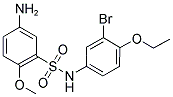 5-AMINO-N-(3-BROMO-4-ETHOXY-PHENYL)-2-METHOXY-BENZENESULFONAMIDE Struktur