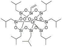 1-VINYL-3,5,7,11,13,15-ISOBUTYLPENTACYCLO-[9.5.1.1(3,9).1(5,15).1(7,13)]OCTASILOXANE Struktur