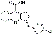 3-(4-HYDROXY-BENZYLIDENE)-2,3-DIHYDRO-1H-CYCLOPENTA[B]QUINOLINE-9-CARBOXYLIC ACID Struktur