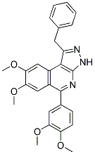 1-BENZYL-5-(3,4-DIMETHOXYPHENYL)-7,8-DIMETHOXY-3H-PYRAZOLO[3,4-C]ISOQUINOLINE Struktur