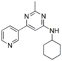 N-CYCLOHEXYL-2-METHYL-6-PYRIDIN-3-YLPYRIMIDIN-4-AMINE Struktur