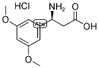 (S)-3-AMINO-3-(3,5-DIMETHOXY-PHENYL)-PROPANOIC ACID HYDROCHLORIDE Struktur