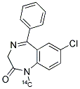 DIAZEPAM, [N-METHYL-14C] Struktur