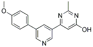 6-[5-(4-METHOXYPHENYL)PYRIDIN-3-YL]-2-METHYLPYRIMIDIN-4-OL Struktur