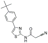 N-[4-(4-TERT-BUTYLPHENYL)-1,3-THIAZOL-2-YL]-2-CYANOACETAMIDE Struktur