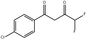 1-(4-CHLORO-PHENYL)-4,4-DIFLUORO-BUTANE-1,3-DIONE Struktur