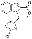 METHYL 1-[(2-CHLORO-1,3-THIAZOL-5-YL)METHYL]-1H-INDOLE-2-CARBOXYLATE Struktur