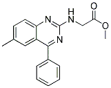 (6-METHYL-4-PHENYL-QUINAZOLIN-2-YLAMINO)-ACETIC ACID METHYL ESTER Struktur