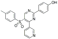 4-[5-((4-METHYLPHENYL)SULPHONYL)-4-(PYRIDIN-3-YL)PYRIMIDIN-2-YL]PHENOL Struktur