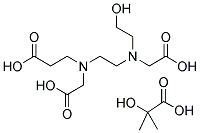 N-(2-HYDROXYETHYL)-ETHYLENEDIAMINE-N,N',N'-TRIACETIC ACID 2-HYDROXYISOBUTYRIC ACID Struktur