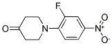 1-(2-FLUORO-4-NITROPHENYL)TETRAHYDRO-4(1H)-PYRIDINONE Struktur