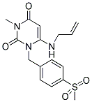 6-(ALLYLAMINO)-3-METHYL-1-[4-(METHYLSULFONYL)BENZYL]PYRIMIDINE-2,4(1H,3H)-DIONE Struktur