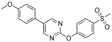 5-(4-METHOXYPHENYL)-2-[4-(METHYLSULFONYL)PHENOXY]PYRIMIDINE Struktur