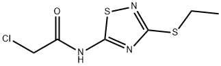 2-CHLORO-N-(3-ETHYLSULFANYL-[1,2,4]THIADIAZOL-5-YL)-ACETAMIDE Struktur