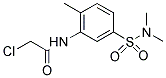 2-CHLORO-N-(5-DIMETHYLSULFAMOYL-2-METHYL-PHENYL)-ACETAMIDE Struktur