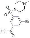 3-BROMO-5-(4-METHYL-PIPERAZINE-1-SULFONYL)-BENZOIC ACID Struktur