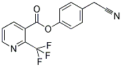 4-[[2-(TRIFLUOROMETHYL)PYRIDIN-3-YL]CARBONYLOXY]PHENYLACETONITRILE Struktur